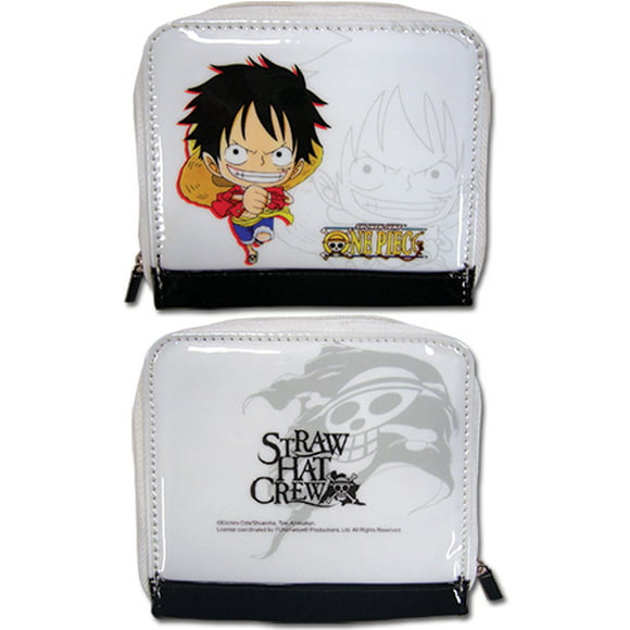 One Piece Luffy Blue Fabric Canvas Toiletry Bag Rope Bag Coin Bean Drawstring
